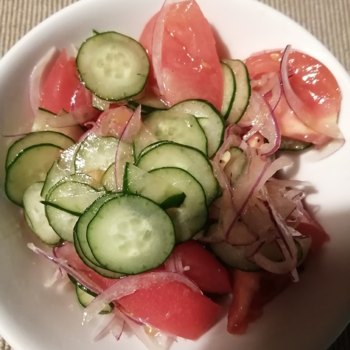 トマトきゅうりラディッシュサラダ